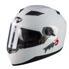 PILOT - Casca Full-face FR3 (cu ochelari soare) - alb, L
