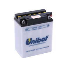 UNIBAT - CB12AB-SM (YB12A-B) (CU INTRETINERE, INCLUDE ACID)