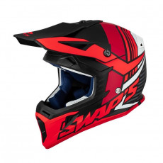 SIFAM - Casca Offroad SWAP's S818 - NEGRU / ALB / ROSU MAT, XL