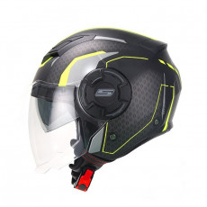 SIFAM - Casca Open-face S-LINE S749 TWISTER - NEGRU/GRI/GALBEN, M