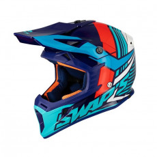SIFAM - Casca Offroad SWAP's S818 - ALB / ROSU / ALBASTRU, XS
