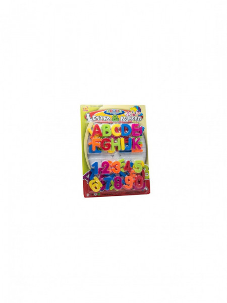 Folie cu 52 cifre si litere magnetice, din plastic