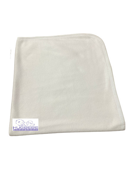 Patura alba,material polar potrivita pentru brodat sau imprimat, 80x75 cm,EN GROS