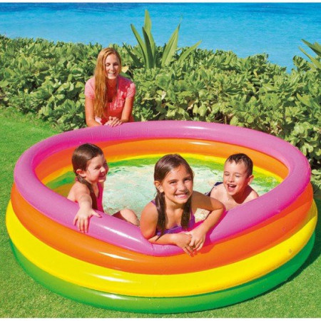 Piscina gonflabila copii Intex Sunset mare 168 cm