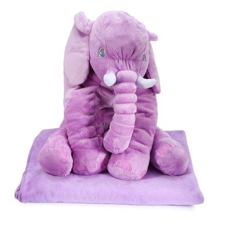 Set perna pozitionator bebe si paturica, Elefant lila