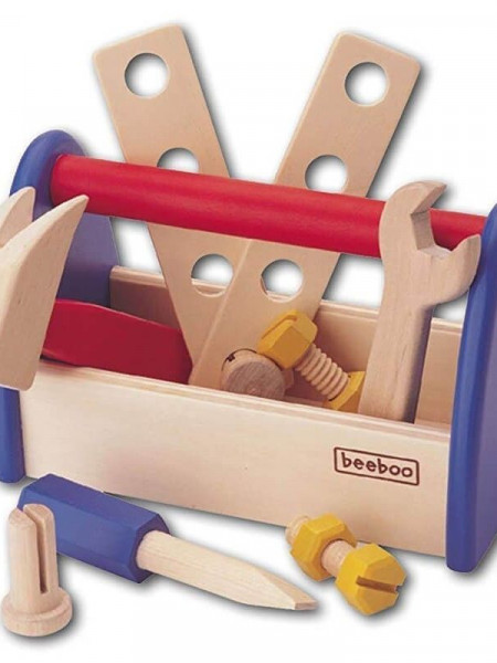 Trusa de scule , din lemn, ToolBox, 3 ani+