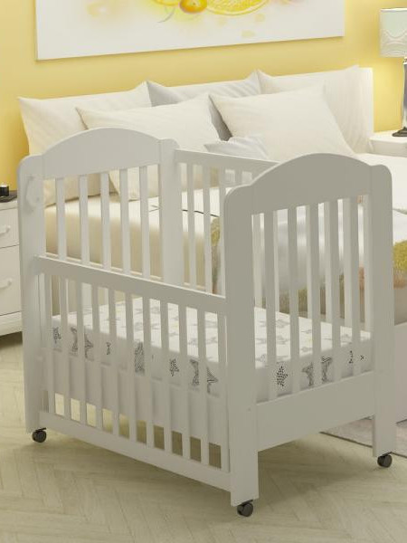 Patut cu lat. culisabila MyKids AVo Alb-Alb D101