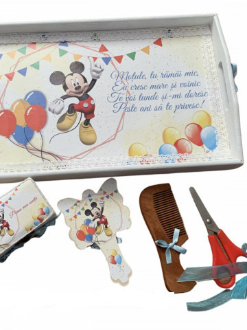SET DE 5 PIESE TAVITA MOȚ, PERSONAJ DISNEY MICKEY Albastru, en gros