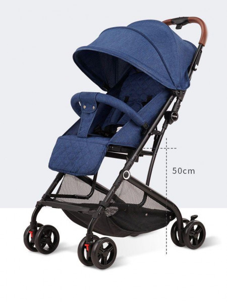 Carucior sport, pliere tip troller, 709, 6-36 luni , compatibil pe avion, albastru