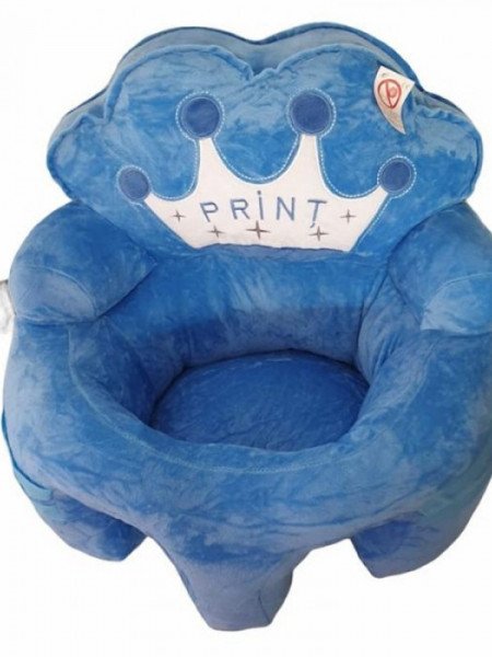 Fotoliu bebe cu spatar - Print bleu