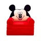 Fotoliu de plus, extensibil, cu 4 placi, Mickey, rosu