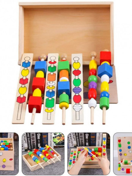 Joc-puzzle figarui din lemn