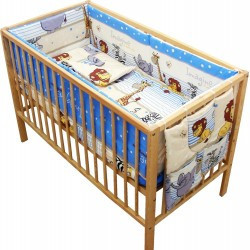.Lenjerie patut bebe cu 6 piese Safari