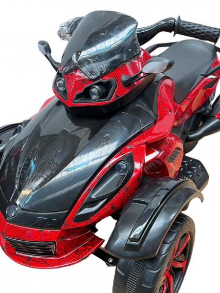 Motocicleta electrica 5819 cu propulsie dubla,rosu