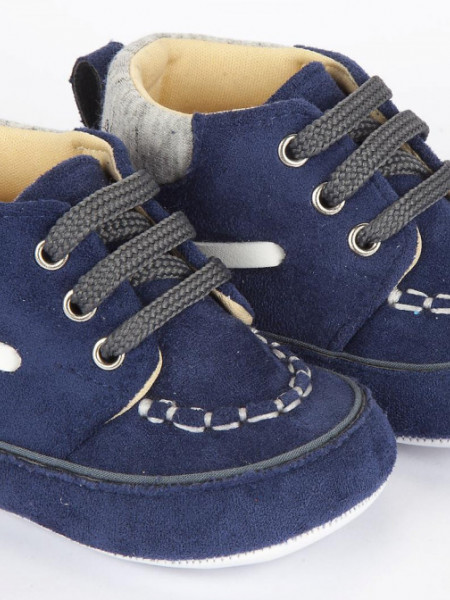 Pantofiori bebelusi, putin inalti, eleganti, bleumarin