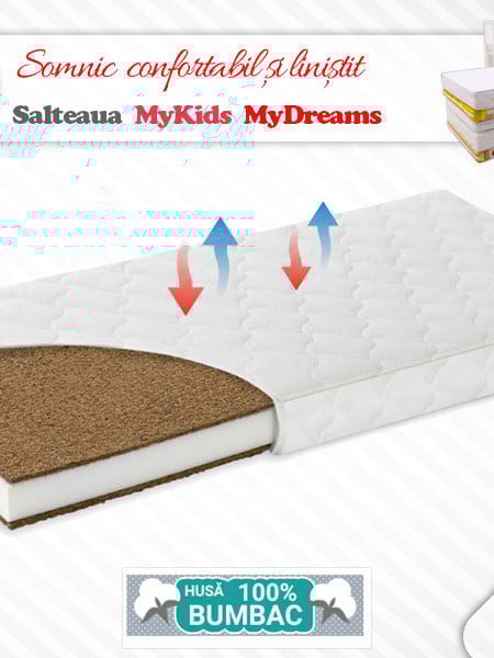 Saltea Fibra Cocos MyKids MyDreams II 105x70x10 (cm)
