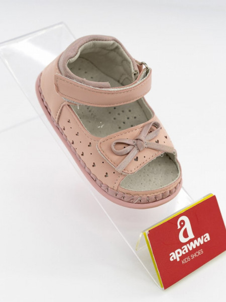 Sandale bebe ortopedice, interior piele,roz