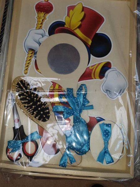 SET DE 5 PIESE TAVITA TURTA, PERSONAJ DISNEY MICKEY bleu