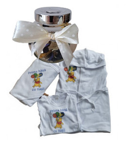 Set prima baita, Winnie the pooh 3 piese, cu borcanel