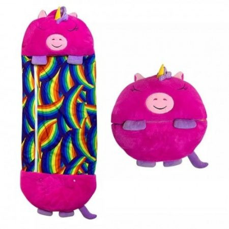 Sac de dormit 2 In 1 pentru copii,unicorn mov