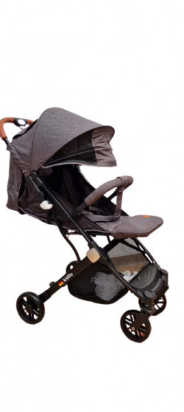 Carucior sport compact, pliere gen troller, pretabil pentru avion, HUG K8, maro inchis