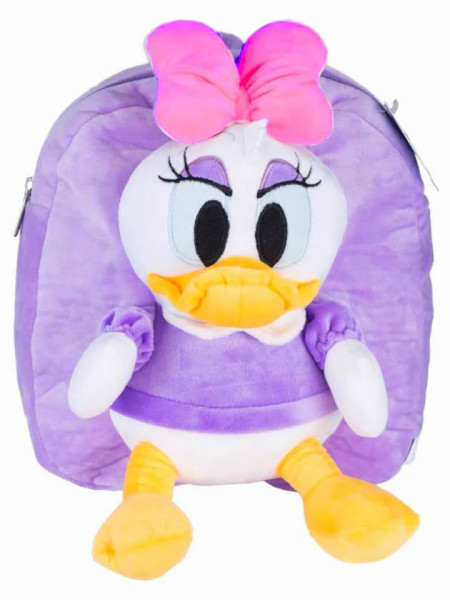 Ghiozdan plus Daisy Duck cu mascota baby mov