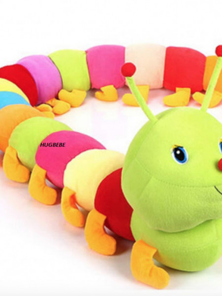 Jucarie din plus - Omida - 180 cm - Multicolora