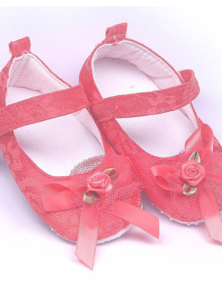 Pantofiori eleganti , pentru botez, fete, roz fucsia