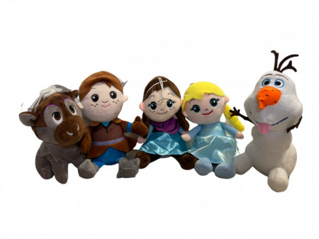 Set 5 mascote din Frozen, Regatul de Gheata, din plus