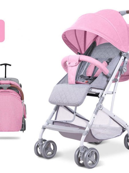 Carucior sport, pliere tip troller, 709, 6-36 luni , compatibil pe avion, roz