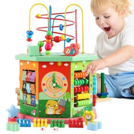 Centru Educativ Cu Activitati Din Lemn 10 In 1