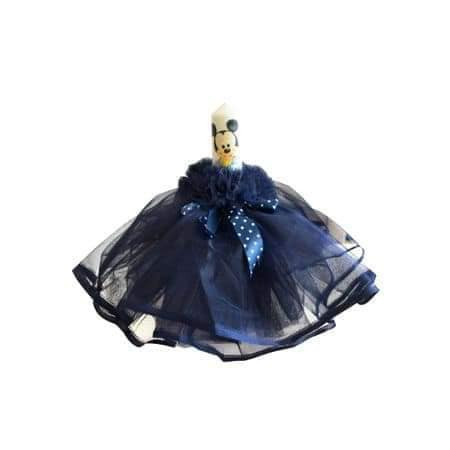 Lumanare de botez Mickey bleumarin