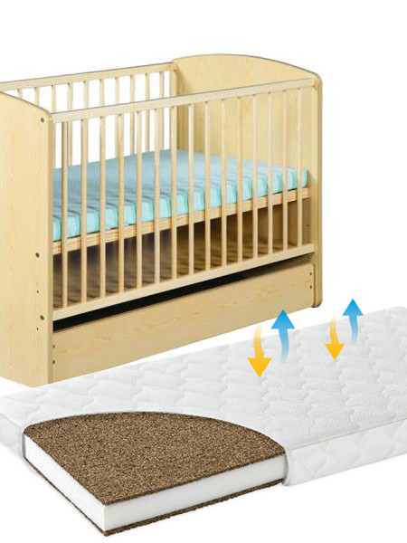 Patut Cu Sertar Klups Karolina II Natur + Saltea 10 MyKids MyDreams II