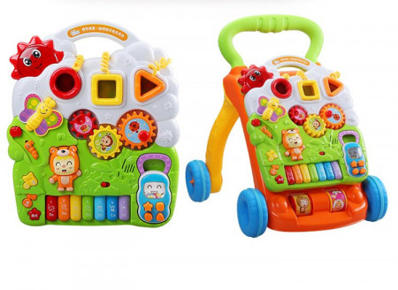 Antemergator Bebe Muzical, Multifunctional Si Interactiv, Pian