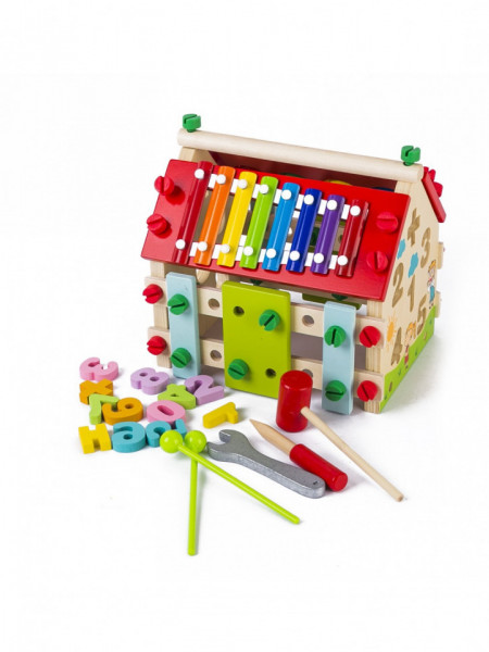 Casuta Multifunctionala Din Lemn 6 in 1 Color