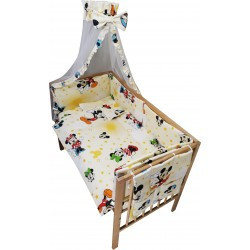 Lenjerie patut bebe cu 7 piese MINNIE