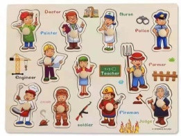 Puzzle din lemn cu piese incadrate