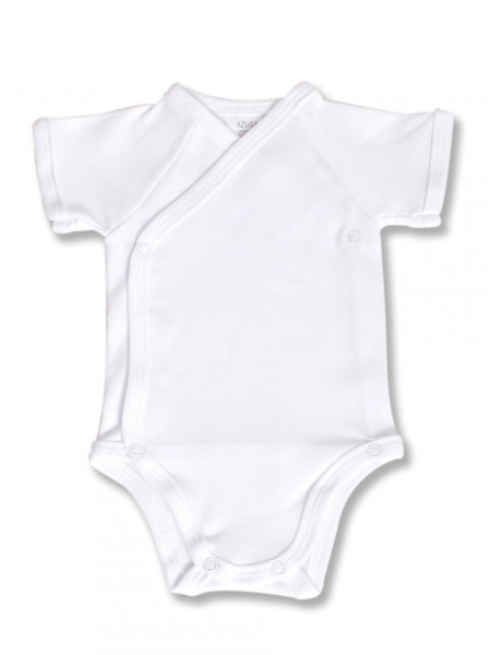 Body bebe alb petrecut maneci scurte, 1-18luni,potrivit pentru brodat sau imprimat,EN GROS