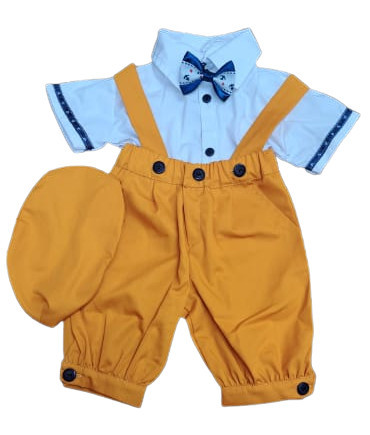 Costum de vara, pantalon 3/4, 4 piese, portocaliu, en gros
