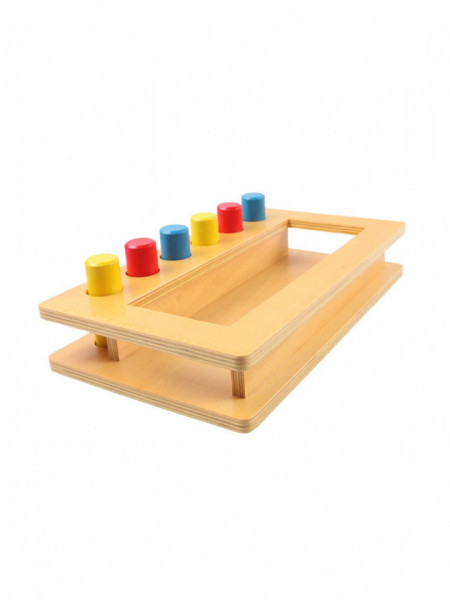 Joc lemn Montessori Cutia Jumbo de sortare Pioni