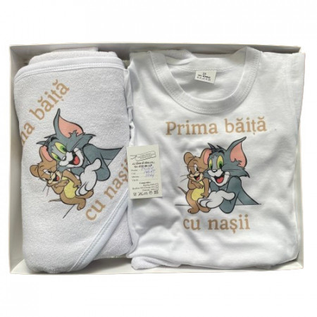 Set prima baita, Tom si Jerry, bleu, 3 piese, en gros