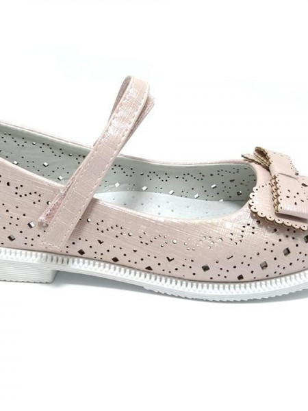 Pantofi fete, cu interior piele, nude, 31-35