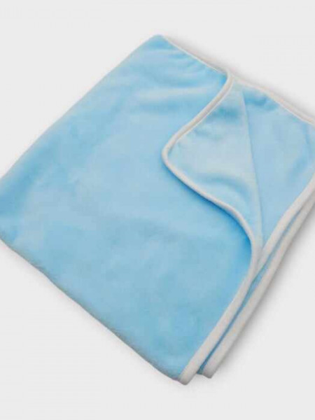 Patura cocolino, pentru bebe, dimensiune 75*75 cm , potrivita si pentru brodat, bleu
