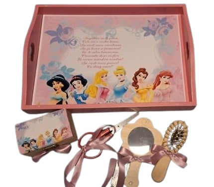 Tavita de turta, Printesele Disney, realizata pe tavita vopsita, set de 5 piese, engros