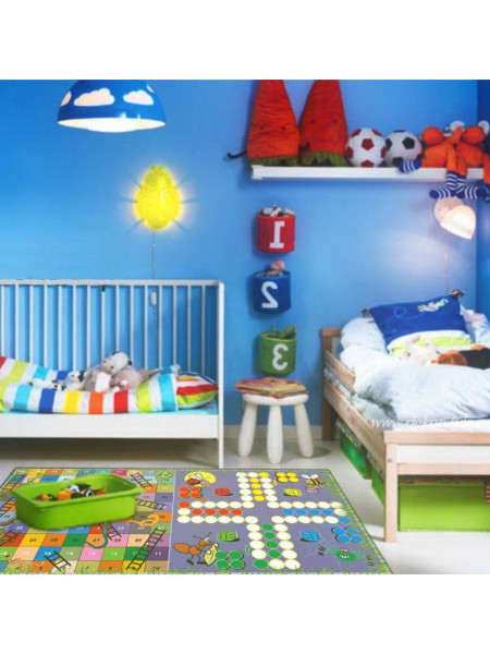 Covor copii, Nu te supara frate!, antiderapant, dim 80*150 cm