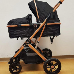 CARUCIOR 2 IN 1, LANDOU REVERSIBIL, HUGBEBE A30,NEGRU - Img 3