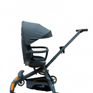 Carucior bebe sport, C2, scaun reversibil,cu pozitie de somn, cu lumini si muzica, albastru - Img 3