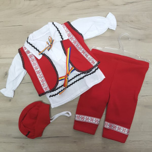 costum national bebe rosu en gros