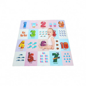 Covor puzzle EVA piese mari - Cifre si animale - Img 4