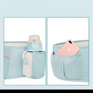 Marsupiu bebelusi,HM03 ergonomic,4 in 1, cu scaun de sold, 0-36 luni,max 30 kg, bleu - Img 3